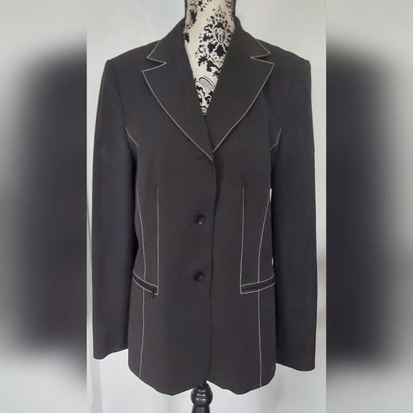 CASLON NORDSTROM BLACK 3pc SKIRT, PANT, BLAZER SUIT XL - Picture 2 of 10